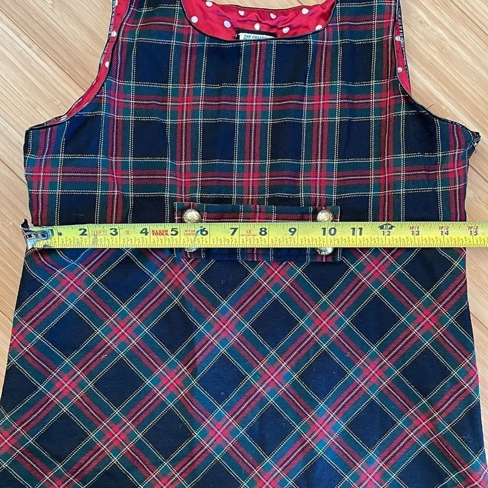 The Children’s Girl’s Place Plaid Sleeveless Dress (Size: Kids 14)